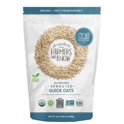 One Degree Organic Foods - Organic Gluten-Free Sprouted Quick Oats (680g)