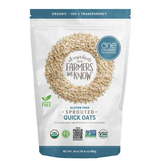 One Degree Organic Foods - Organic Gluten-Free Sprouted Quick Oats (680g)