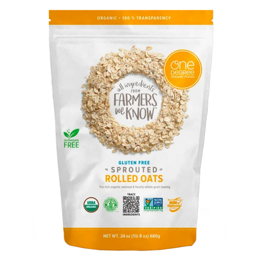 One Degree Organic Foods - Organic Gluten-Free Sprouted Rolled Oats (680g)