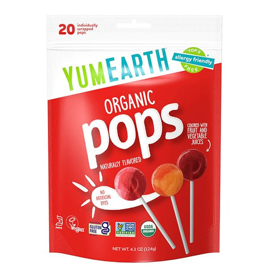 Yum Earth Organic Assorted Lollipops (20 pops)