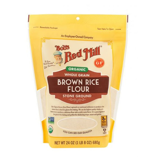 Bob's Red Mill Gluten Free Organic Brown Rice Flour (680g)