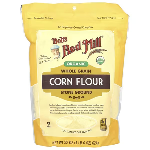 Bob's Red Mill Organic Whole Grain Corn Flour (624g)
