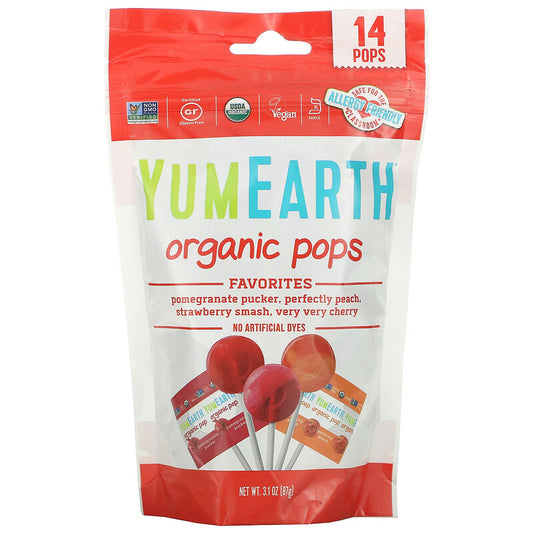 Yum Earth Organic Pops Favorites (14 pops)