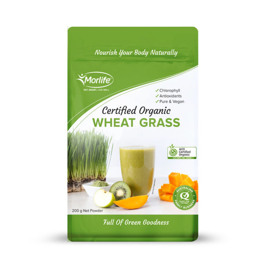 Morlife Organic Wheatgrass Powder (200g)