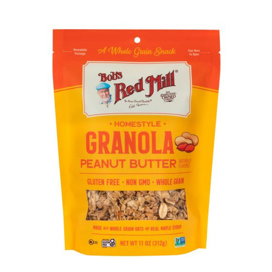 Bob's Red Mill Gluten Free Homestyle Granola Peanut Butter (312g)