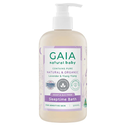 GAIA เนเชอรัล เบบี้ สลีปไทม์ อาบน้ำ วอช (500 มล.)