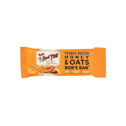 Bob's Red Mill Gluten Free Peanut Butter Honey and Oats Bar (50g)