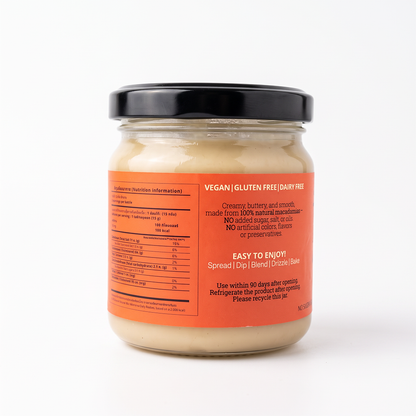 Sunshine Market Creamy Macadamia Butter – 100% Natural, Single Ingredient (200g)