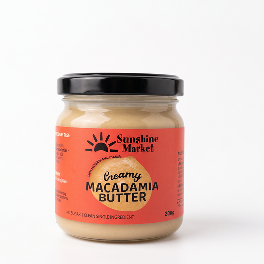 Sunshine Market 200g macadamia butter, creamy single-ingredient spread