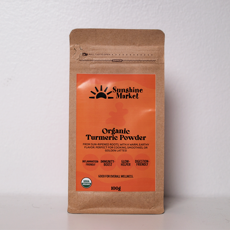 .Sunshine Market Organic Turmeric Powder (100g)