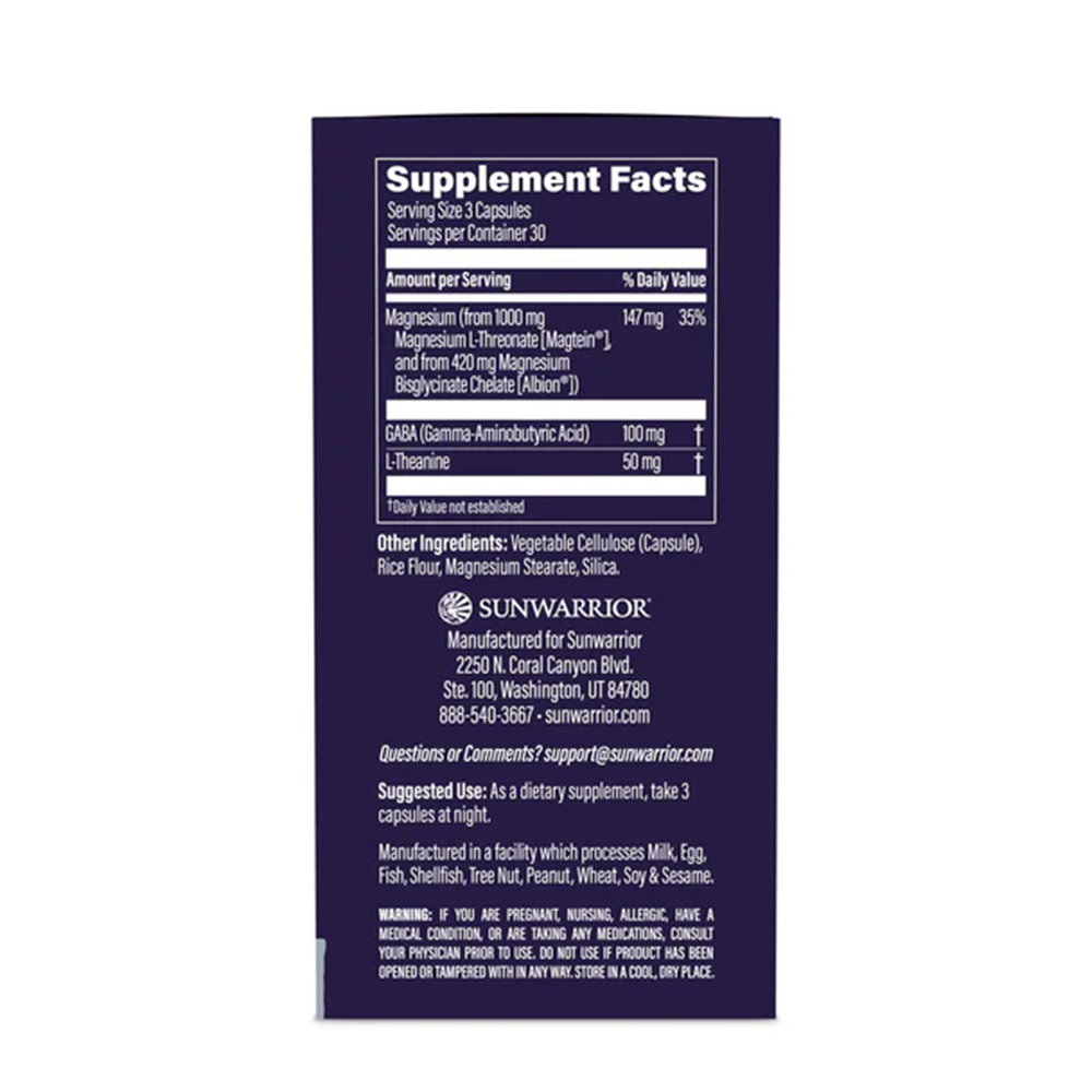 Sunwarrior Magnesium + Zen Capsules (90 Vegan Capsules)