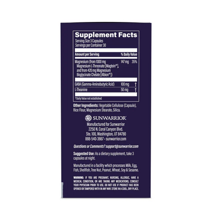 Sunwarrior Magnesium + Zen Capsules (90 Vegan Capsules)
