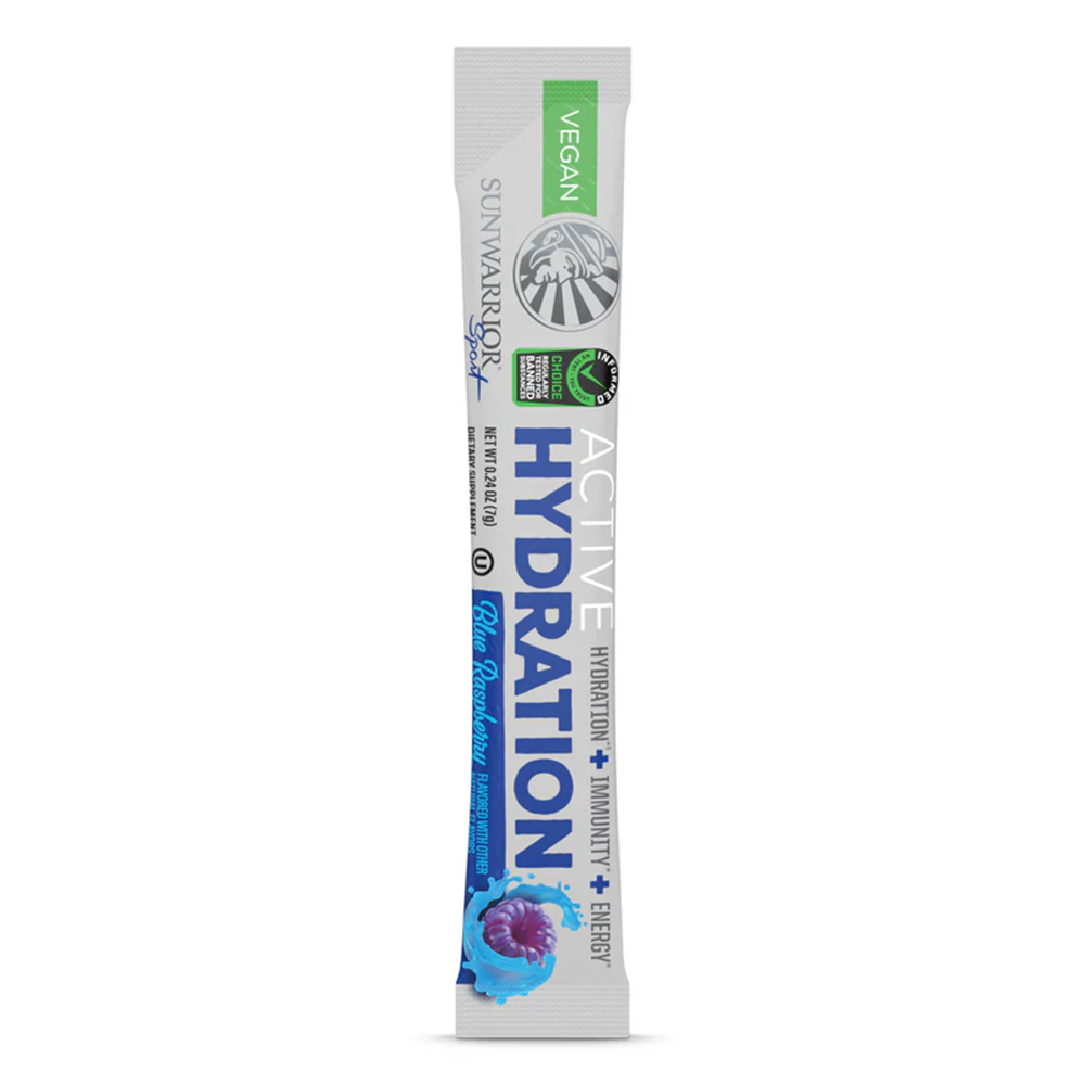 Sunwarrior - Sport Active Hydration - Blue Raspberry - 18 sachets (7 grams) per sachet