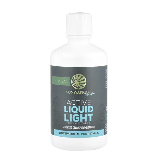 Bottle of Sunwarrior Active Liquid, cellar hydration made of cubic acid complex