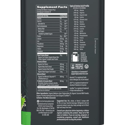 Sunwarrior Active Protein Unflavored (1kg)
