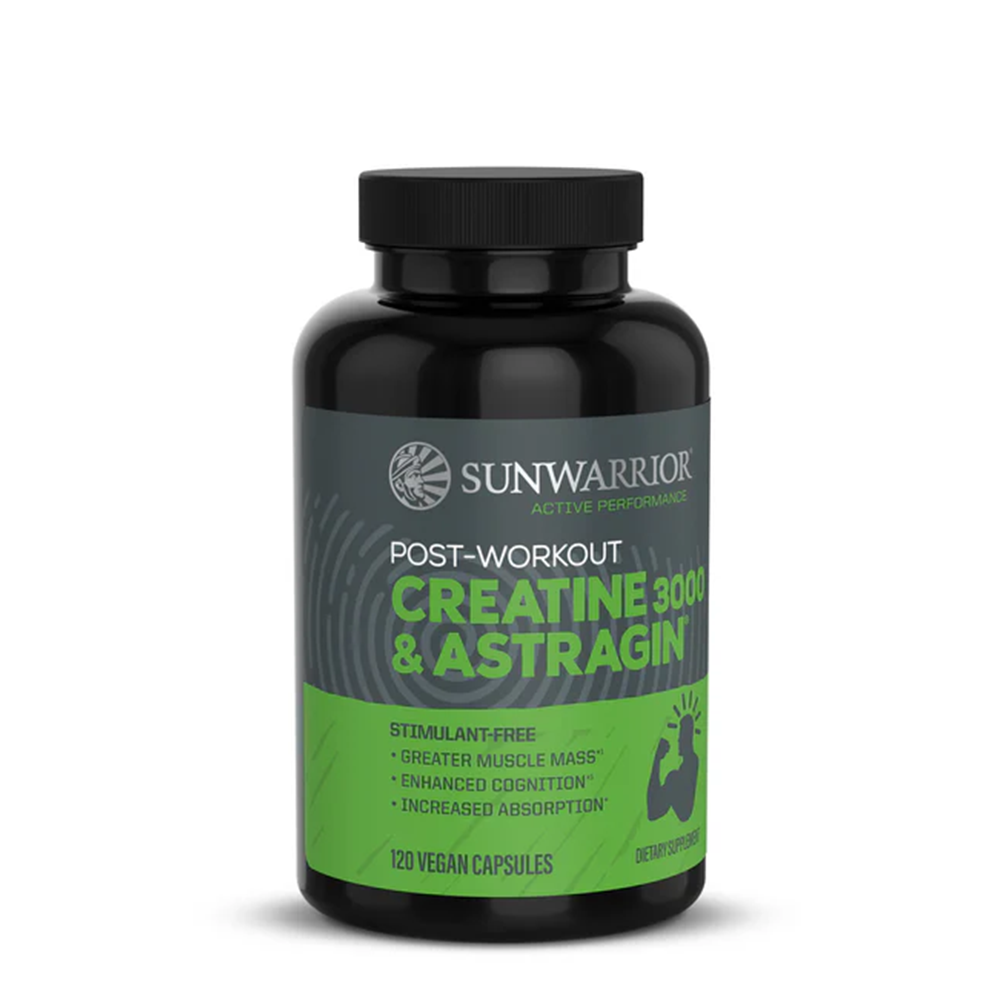 Sunwarrior Active Creatine 3000 + Astragin (120 Vegan Capsules)