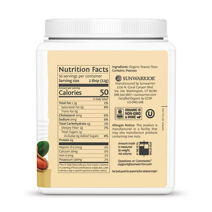 Sunwarrior Harvest Peanut Butter Powder (600g)