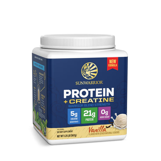 Sunwarrior Protein for Strength with 5g Creatine - Vanilla (567g)