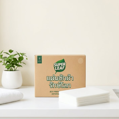 Super Leaf Eco friendly Laundry Detergent Sheets (60 Sheets)
