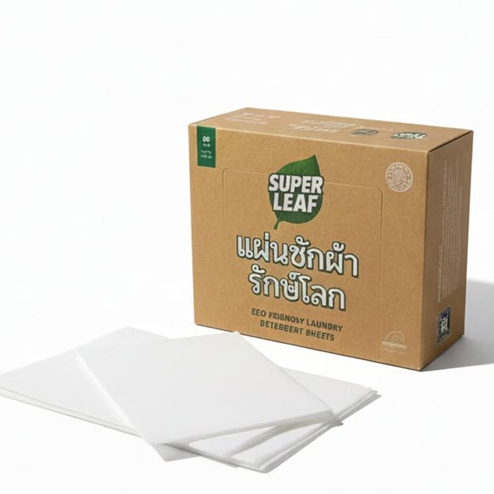 Super Leaf Eco friendly Laundry Detergent Sheets (60 Sheets)