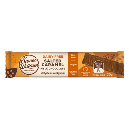 Sweet William Salted Caramel Mylk Chocolate Bar (30g)