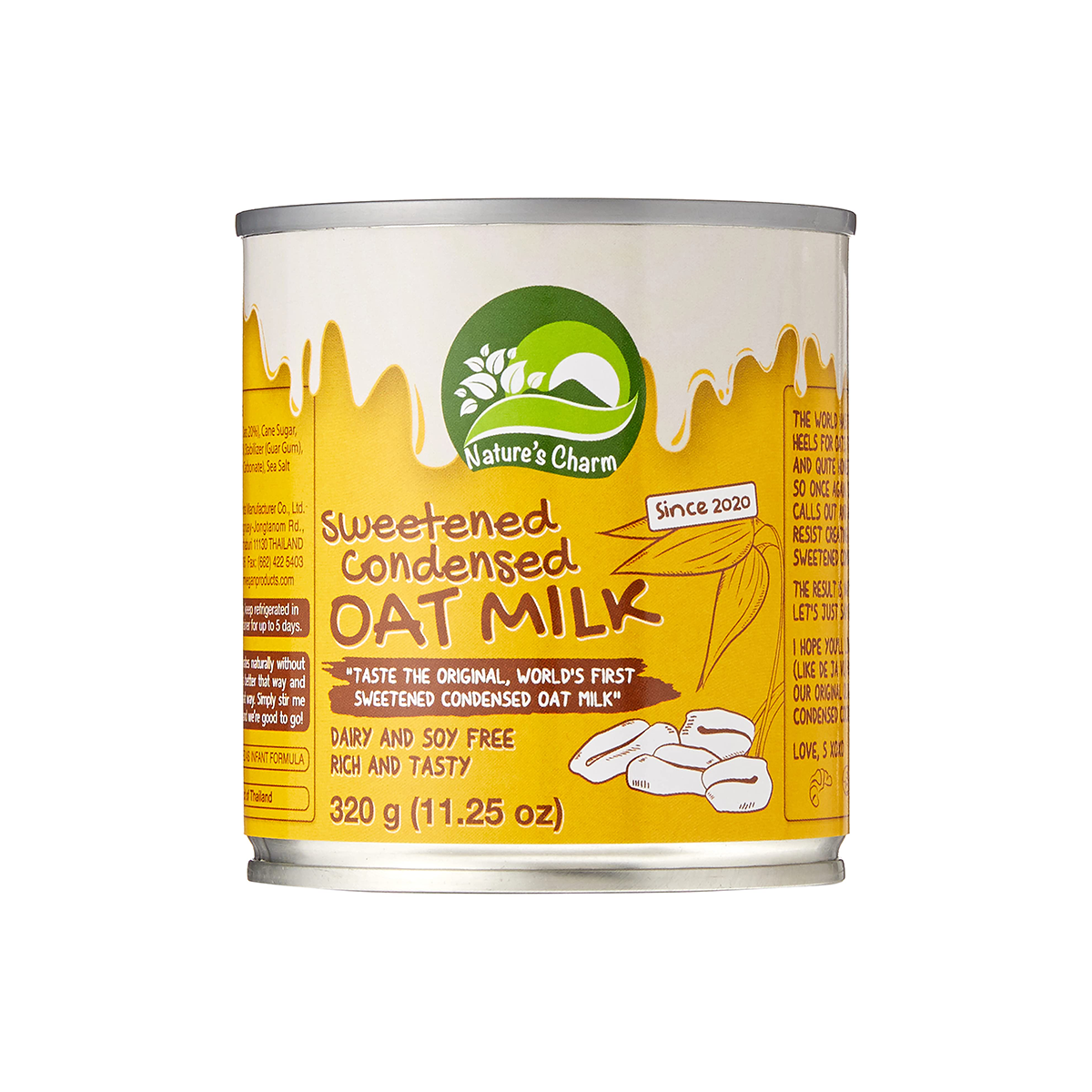 Nature's Charm Sweetened Condensed Oat Milk (320g)