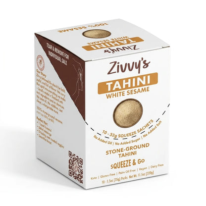 Zivvy's Tahini - White Sesame Sachet Box (10 packets) (320g)