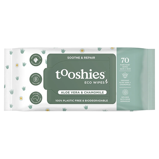 Tooshies ทิชชู่เปียกว่านหางจระเข้และคาโมมายล์ (70 แผ่น)