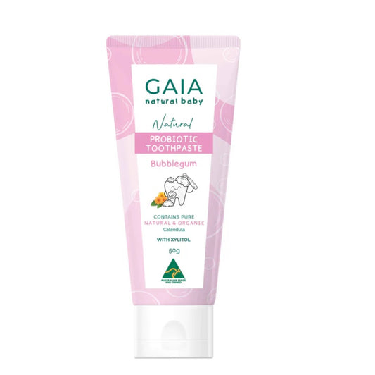 GAIA ยาสีฟันโปรไบโอติกธรรมชาติ - บับเบิ้ลกัม (50ก.)