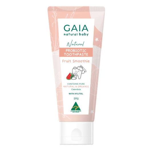 GAIA ยาสีฟันโปรไบโอติกธรรมชาติ - ฟรุตสมูทตี้ (50ก.)