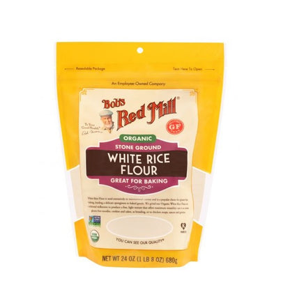 Bob's Red Mill Organic Gluten Free White Rice Flour (680g)