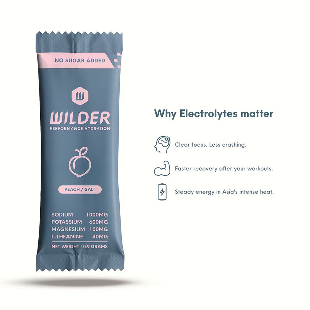 Wilder - Peach / Electrolytes - Fast Hydration, Zero Sugar (10-Pack)