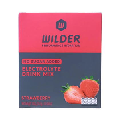 Wilder - Strawberry / Electrolytes - Fast Hydration, Zero Sugar (10-Pack)