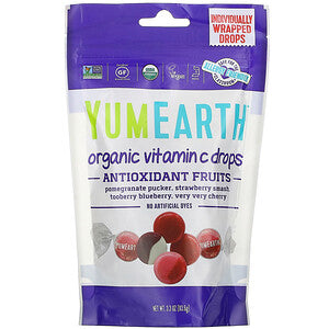 Yum Earth น้ำผลไม้ผสมวิตามินซีแอนตี้ออกซิแดนท์ออร์แกนิก